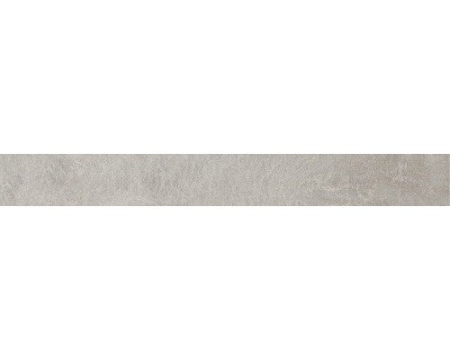 Sockelfliese Aspen grau 7.2x62 cm