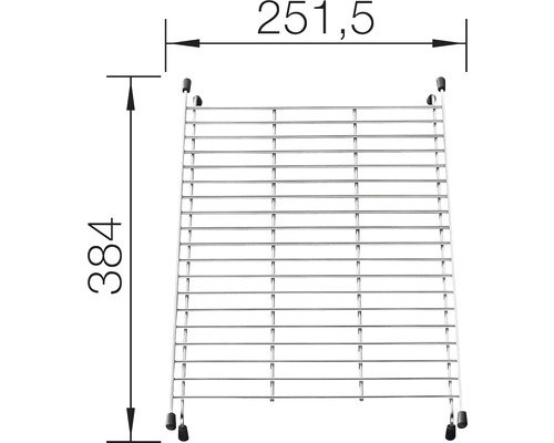 Blanco Beckengitter Edelstahl für PLEON, SUBLINE 234795