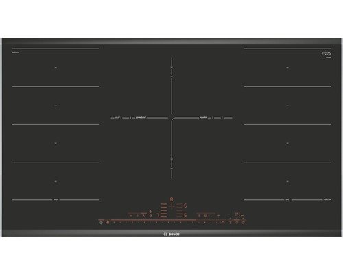 Bosch PXV975DV1E Induktionskochfeld mit Rahmen 91,6 cm x 52,7 cm 5 Kochzonen autark
