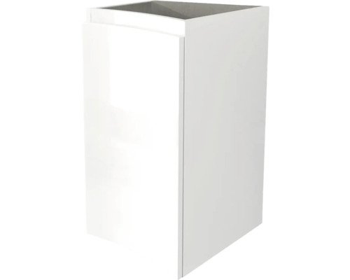 Unterschrank Baden Haus Vague Höhe 55 Breite 34 Tiefe 40 cm weiss glänzend