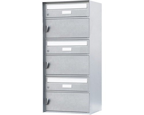 Huber Briefkasten Genève 3er-Gruppe verzinkt 418x913x303 mm