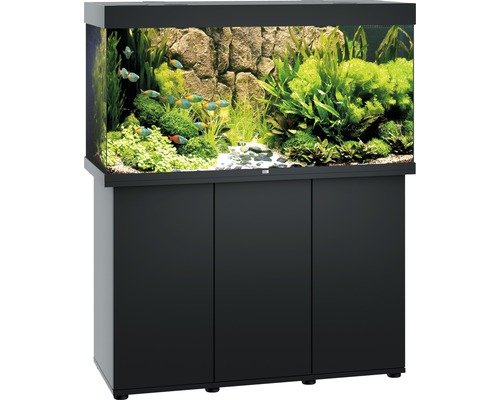 Aquariumkombination Juwel Rio 350 LED SBX mit Unterschrank schwarz