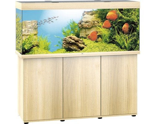 Aquariumkombination Juwel Rio 450 LED SBX mit Unterschrank helles Holz