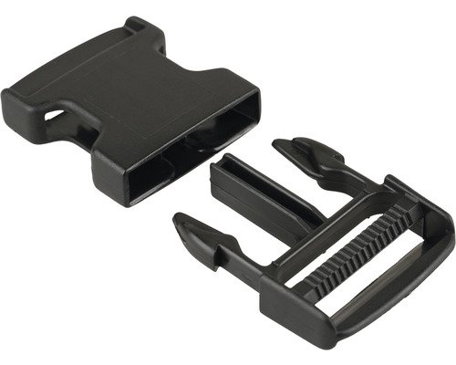 Mamutec Steckschnalle für Gurte Kunststoff schwarz 40mm