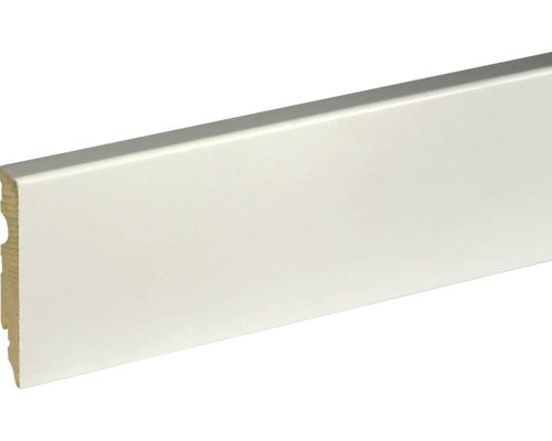 SKANDOR Sockelleiste SU084L weiss foliert 2500 x 80 x 15 mm