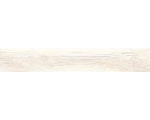 Feinsteinzeug Wand- und Bodenfliese Bosco creme glatt 15x100 cm