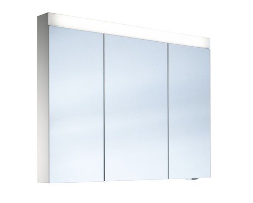 Schneider LED-Spiegelschrank PATA LED BxHxT 100 x 70 x 12 cm weiss