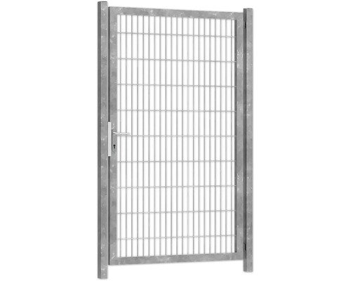 Premium-Einzeltor 125 x 200 cm 8/6/8 Rahmen 60x40 inkl. Pfosten zum Einbetonieren feuerverzinkt