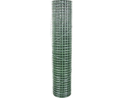 Volierendraht 12.7mm 100 cm 5 m Rolle, grün kunststoffbeschichtet