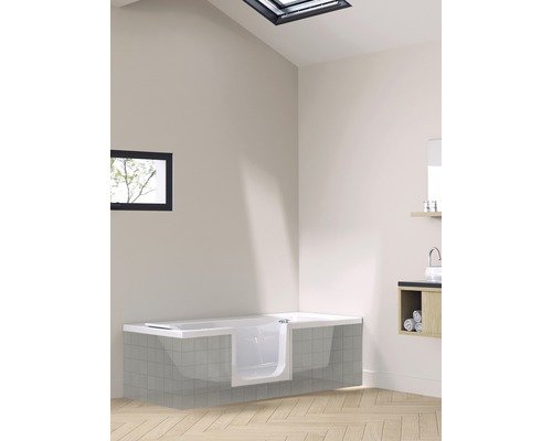 Badewanne Saniduo 4 Kopfseite links 170x75 cm