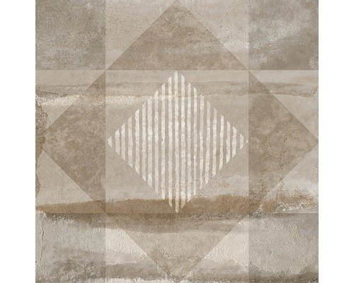 Feinsteinzeug Dekorfliese Brooklyn greige 33,15x33,15 cm