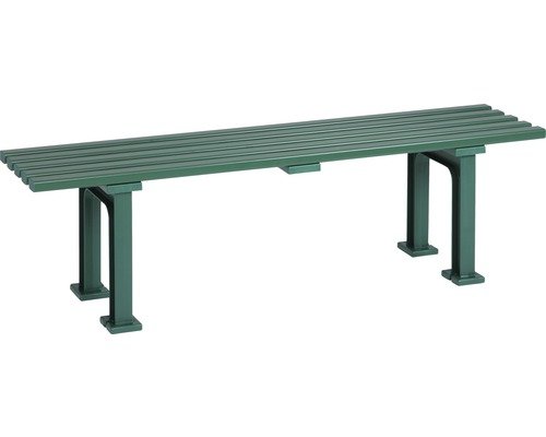 Gartenbank Mono I Kunststoff 3-Sitzer moosgrün