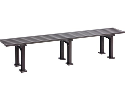 Gartenbank Mono II Kunststoff 4-Sitzer schokobraun