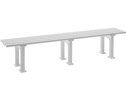 Gartenbank Mono II Kunststoff 4-Sitzer weiss