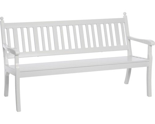Gartenbank Hohenzollern Kunststoff 3-Sitzer weiss