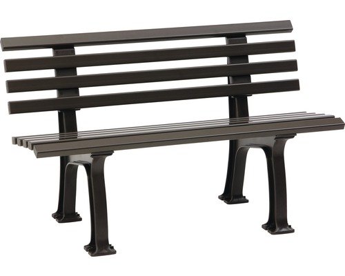 Gartenbank Ibiza Kunststoff 2-Sitzer schokobraun