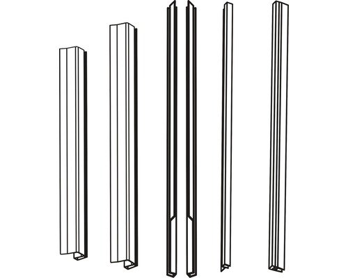form&style Dichtleistenset für Gleittür zu Modena