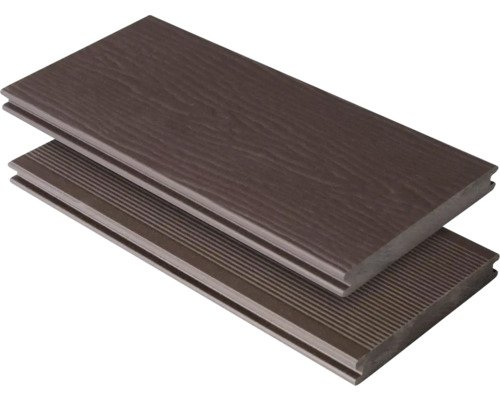 Konsta WPC Terrassendiele Masivo Vollprofil strukturiert 145 x 20x3000 mm dunkelbraun