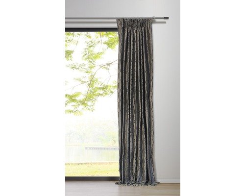 Vorhang mit Universalband stream taupe 135x245 cm