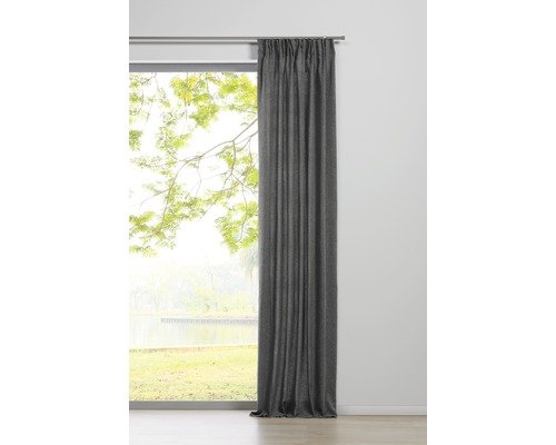 Vorhang mit Universalband chalet grau 135x245 cm