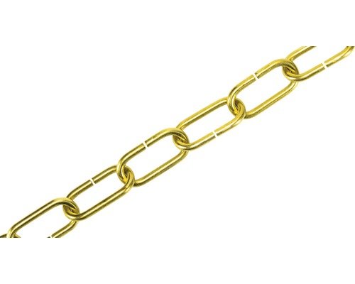 Pösamo Zierkette 1601 Ø 2 mm Eisen vermessingt