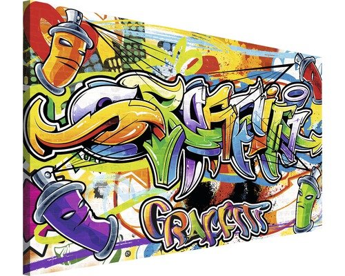Leinwandbild Graffiti 100x75 cm
