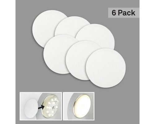 Einbauleuchten Diffusoraufsatz matt Ø 50 mm 6 Stück 230V