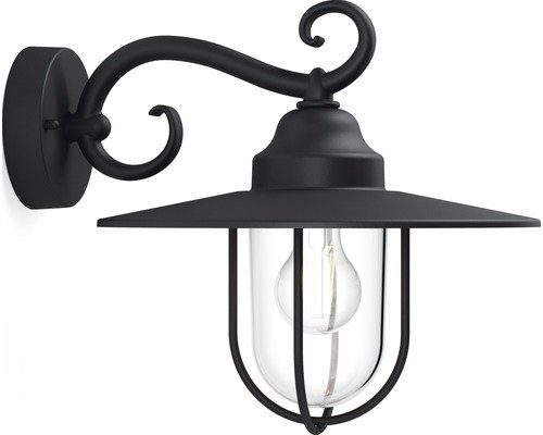 Philips AussenWandlampe Pasture 60W H 303mm schwarz