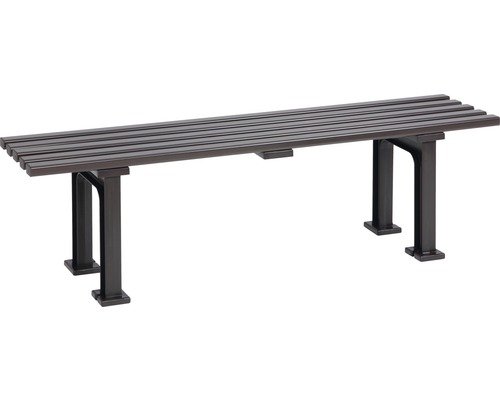 Gartenbank Mono I Kunststoff 3-Sitzer schokobraun