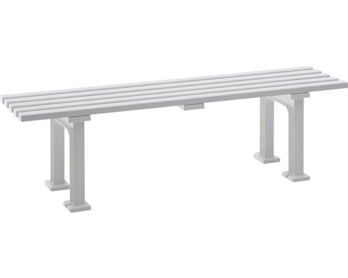 Gartenbank Mono I Kunststoff 3-Sitzer weiss