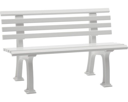 Gartenbank Ibiza Kunststoff 2-Sitzer weiss