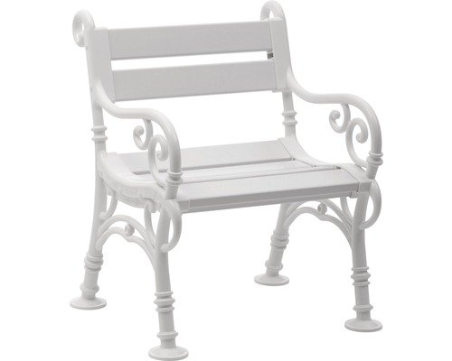 Gartensessel Linderhof Kunststoff weiss