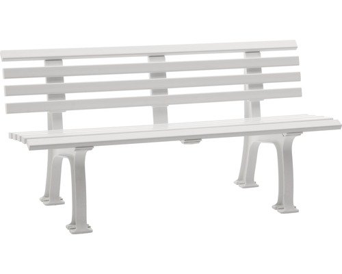 Gartenbank Sylt Kunststoff 3-Sitzer weiss