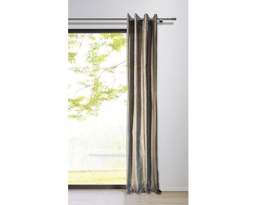 Ösenschal dot taupe 135x245 cm