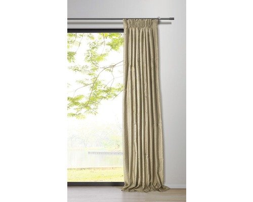 Vorhang mit Universalband Dot sand 135x245 cm