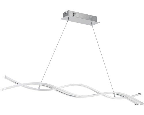 LED Pendelleuchte Lasana chrom 3 x 13 W 5300 lm warmweiss