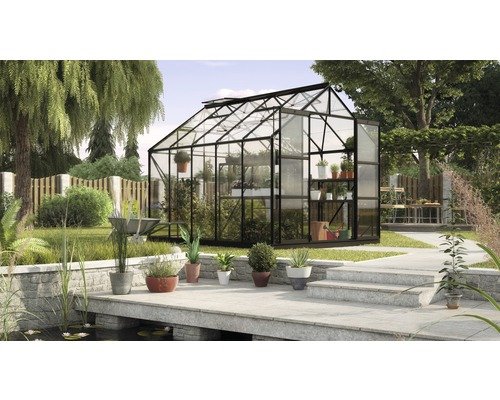 Gewächshaus Vitavia Uranus 8300, 257x321 cm schwarz