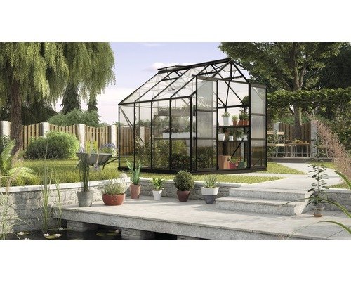 Gewächshaus Vitavia Uranus 6700, 257x258 cm schwarz