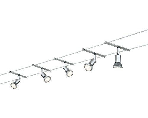 Seilsystem Wire Spice Salt max 5x10W GU5,3 chrom
