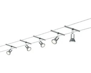 Seilsystem Wire Spice Salt max 5x10W GU5,3 chrom