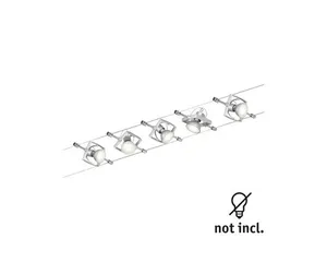Seilsystem Wire Set MacII max 5x10W GU5,3 chrom