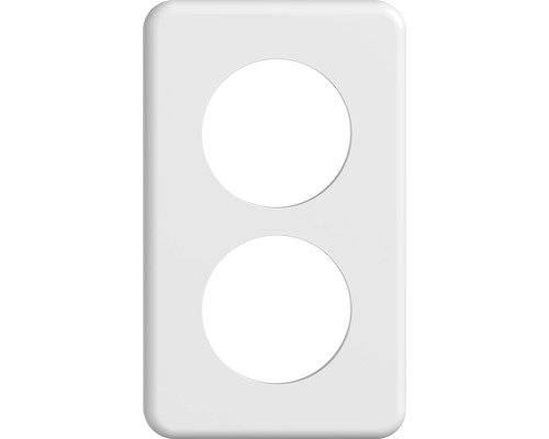 Feller Standard Due UP Abdeckrahmen 2fach 2x50mm IP 20 weiss