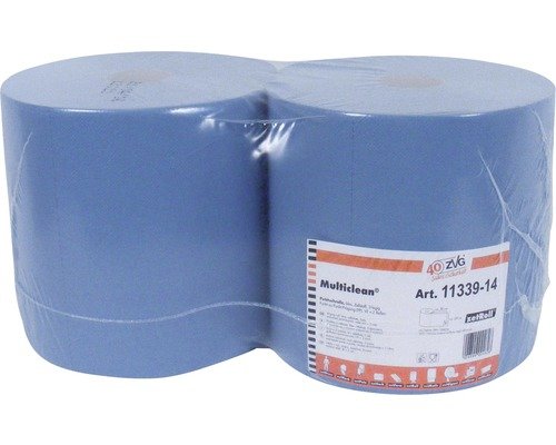 Papiertücher Multiclean 3-lagig 2 Rollen blau