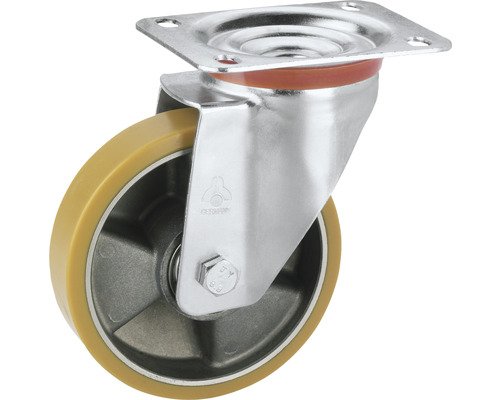Lenkrolle Tarrox aluminium polyurethan 100 x 30 mm