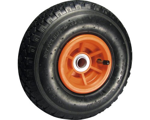 Luftrad Tarrox mit Kunststofffelge und Blockprofil 260 mm