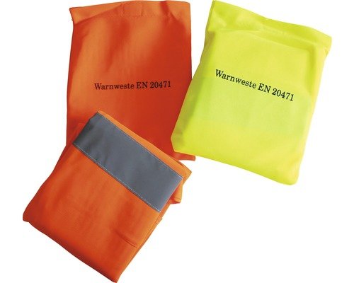 Warnweste im Beutel Universalgrösse orange