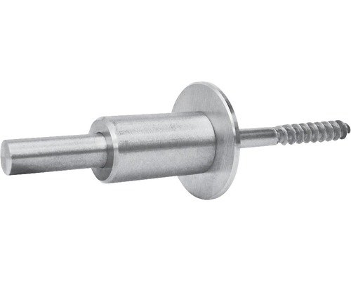 Rundstabhalter mit Rundstab 50 mm Edelstahl V4A Ø 10 mm