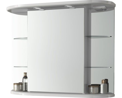 Baden Haus Spiegelschrank Alba BxHxT 87 x 70 x 26 cm weiss