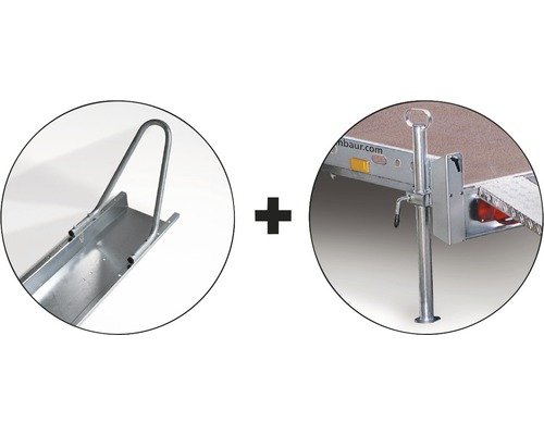 Humbaur Set Standschiene + Schiebestütze für Carry Smart 2500 x 300 mm