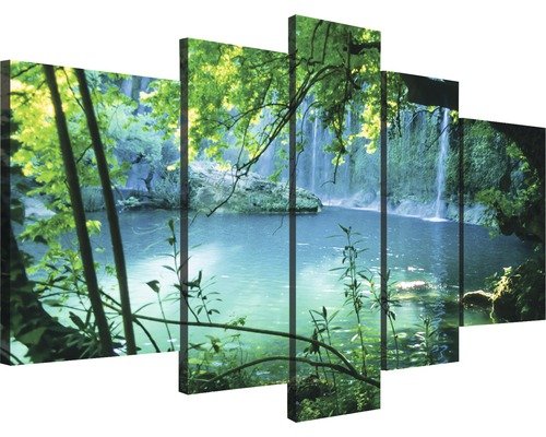 Leinwandbild Meer I 5er-Set 170x100 cm